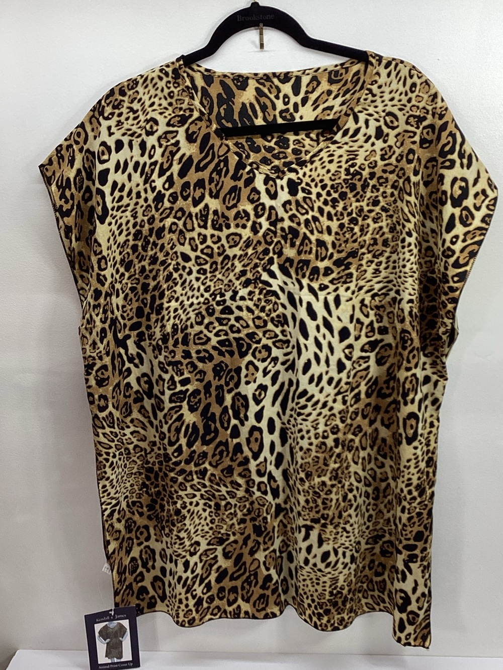 NWT Leopard Print Sleeveless Cover Up OSFM